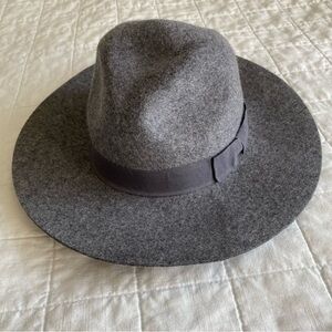 Love & Lore Grey Wool Fedora Hat